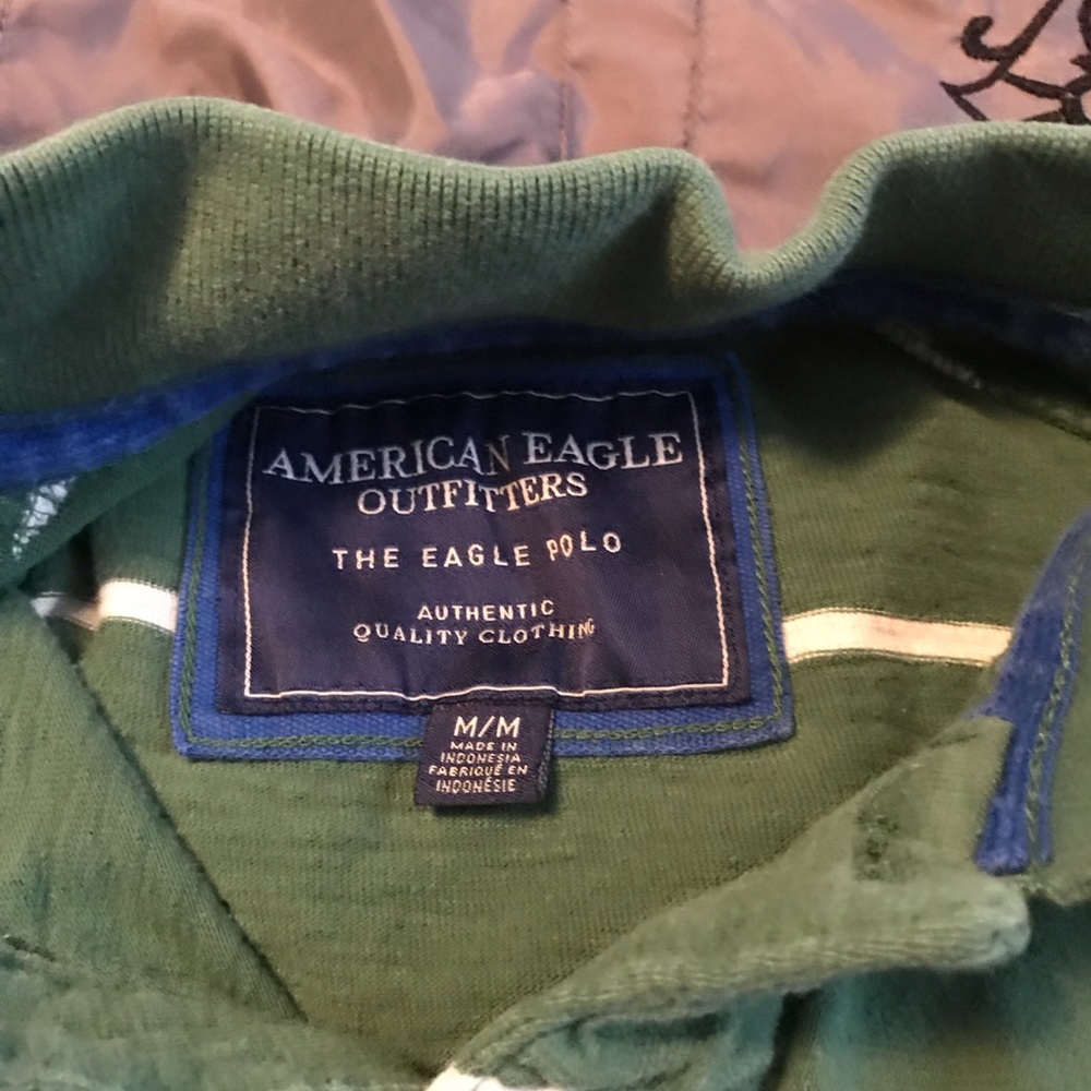 Long Sleeve American Eagle Polo